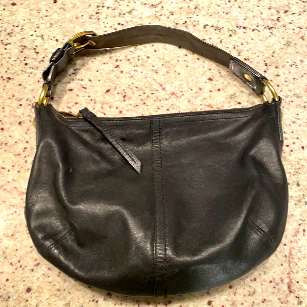 Coach black shoulder bag
